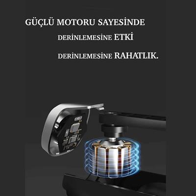 4 Başlıklı 6 Kademeli Şarjlı Mini Masaj Tabancası