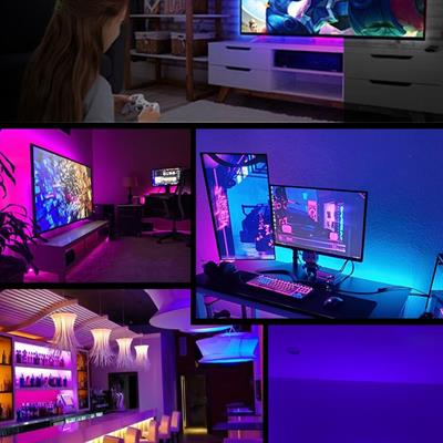 5 Metre Renkli Uzaktan Kumandalı Şerit Led