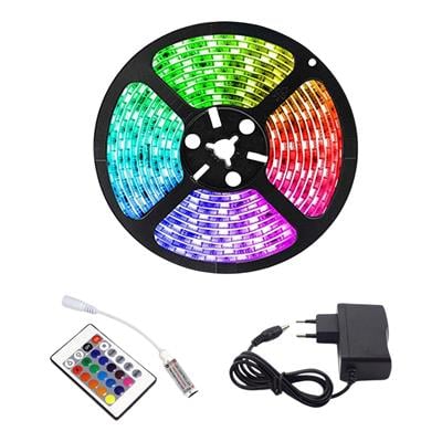 5 Metre Renkli Uzaktan Kumandalı Şerit Led