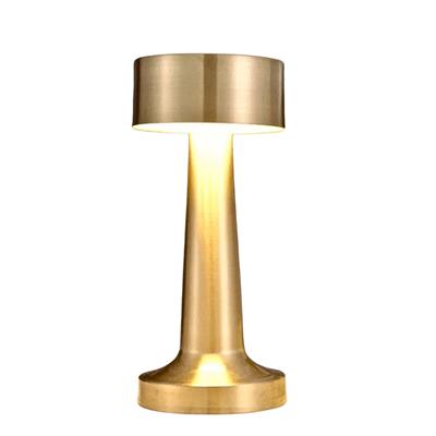 Gold 5415 Şarjlı Dokunmatik Masa Lambası Dekoratif Abajur Led 3 Renk Modlu Gece Lambası