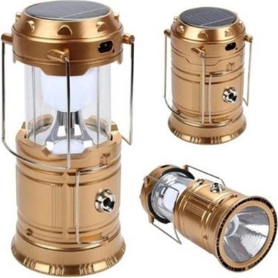 6+1 Led Güneş Enerjili USB Şarjlı Kamp Lambası Çadır Feneri