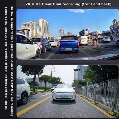 9.66 İnç Dokunmatik Ayna Tipi Araç Kamerası 4K Full HD Ön Arka Kayıt Carplay Android Auto WiFi GPS Gece Görüşlü Park Modlu Dash Cam