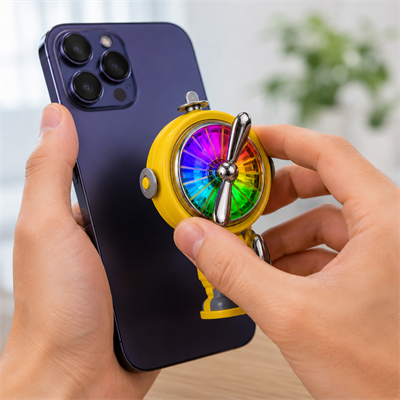 A02 Manyetik Telefon Soğutucu Güçlü Fanlı RGB Aydınlatmalı Type-C Mobil Soğutma Fanı