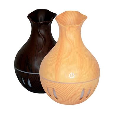 Açık Ahşap Rengi Ultrasonik Aroma Difüzörü Led Işıklı Aromatik Oda Kokusu Ve Hava Nemlendirici