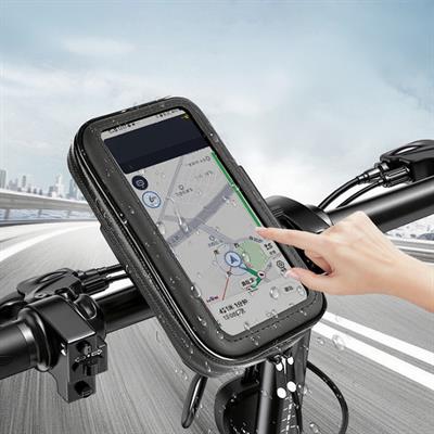 ACL T52 Motosiklet Telefon Tutucu Su Geçirmez Fermuarlı Dokunmatik Ekranlı 360 Derece Dönebilen Telefon Kılıfı Motor Tutucu