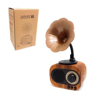 B5 Nostaljik Gramafon Speaker Bluetooth Hoparlör