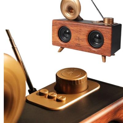 B6 Çift Hoparlörlü Gramafon Speaker Bluetooth Hoparlör