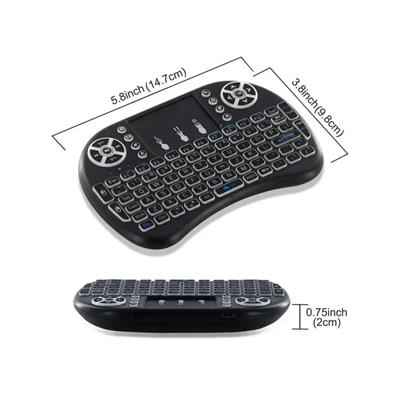 Bataryalı Işıklı Kablosuz Mini Klavye