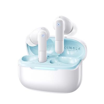 Beyaz Enc Anc Çift Mikrofon 6.0 Bluetooth Kablosuz Kulaklık Gürültü Engelleyici Uzun Pil Süreli Kablosuz Bluetooth Kulaklık