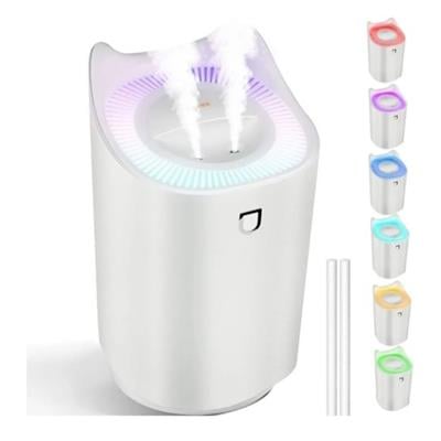 Beyaz Humıdıfıer Hava Nemlendirici Büyük Kapasiteli 3000ml Ultrasonik Aroma Difüzörü