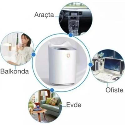 Beyaz Humıdıfıer Hava Nemlendirici Büyük Kapasiteli 3000ml Ultrasonik Aroma Difüzörü