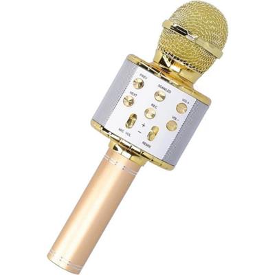 Gold Bluetooth Bağlantılı Karaoke Mi̇krofon 