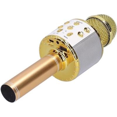 Gold Bluetooth Bağlantılı Karaoke Mi̇krofon 