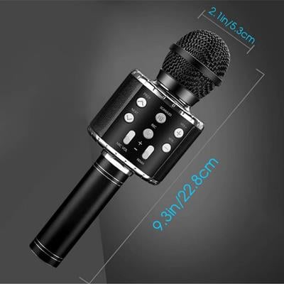 Siyah Bluetooth Bağlantılı Karaoke Mi̇krofon 