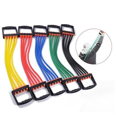 BSR305 5 Lastikli Göğüs Yayı Direnç Lastiği Egzersiz Aleti 64 Cm Kol Omuz Göğüs Sırt Bilek Çalıştırıcı Antrenman Yayı