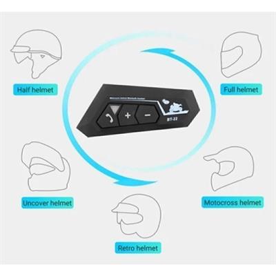 BT22 Motor Kask Bluetooth Kulaklık