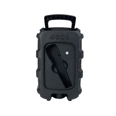 BT612 Speaker 6.5 İnç Bluetooth Taşınabilir Karaoke Hoparlör Mikrofonlu Rgb Işıklı Usb Tf Kart Destekli Kablosuz Ses Bombası