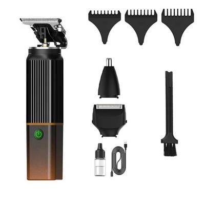 Cliper Ipone IP 2020 Profesyonel Saç Sakal Tıraş Makinesi Şarjlı Kablosuz 3 Başlıklı Erkek Bakım Seti Burun Kılı Aparatlı Ayarlanabilir Taraklı Günlük Traş Makinesi