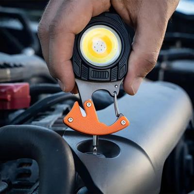 Çok Fonksiyonlu Mini Led Lamba Anahtarlık ve Çakmak USB Şarjlı 7 Modlu Taşınabilir Kamp Anahtarlık