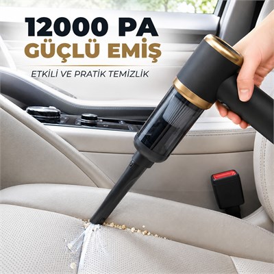 DFL123 Kablosuz El Süpürgesi 12000 Pa Güçlü Emiş Şarjlı Taşınabilir Araç Ev Süpürgesi Çoklu Başlıklı Yıkanabilir Filtreli