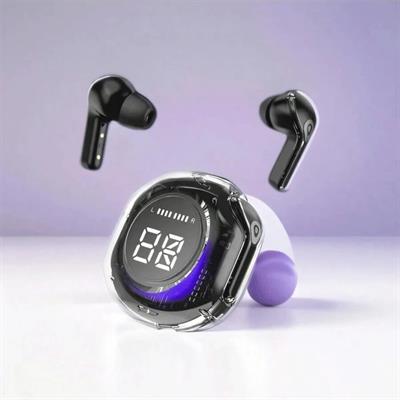 Dijital Göstergeli Şeffaf Kablosuz Bluetooth Kulaklık Ultrapods Pro Earbuds V5.3 ACB-60 6266