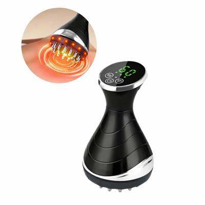 DM805 Elektroterapi 25 Kademeli Elektrikli Masaj Aleti Isıtmalı Titreşimli Gua Sha Scraping Cihazı Selülit Giderici Vücut Şekillendirici Şarjlı Masaj Cihazı 2 Kokulu Yağ Hediyeli