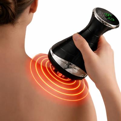 DM805 Elektroterapi 25 Kademeli Elektrikli Masaj Aleti Isıtmalı Titreşimli Gua Sha Scraping Cihazı Selülit Giderici Vücut Şekillendirici Şarjlı Masaj Cihazı 2 Kokulu Yağ Hediyeli