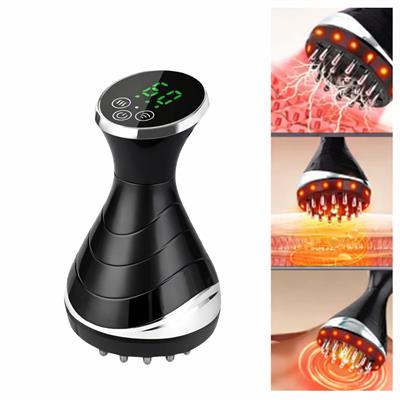 DM805 Elektroterapi 25 Kademeli Elektrikli Masaj Aleti Isıtmalı Titreşimli Gua Sha Scraping Cihazı Selülit Giderici Vücut Şekillendirici Şarjlı Masaj Cihazı 2 Kokulu Yağ Hediyeli