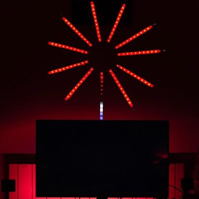 DP-626 Işık Rgb Led Fireworks Light Akıllı Ortam Aydınlatma Müzik Senkronlu Sese Duyarlı Uygulama Kontrollü Usb Işıklı Dekoratif Duvar Tavan Işığı Kumandalı