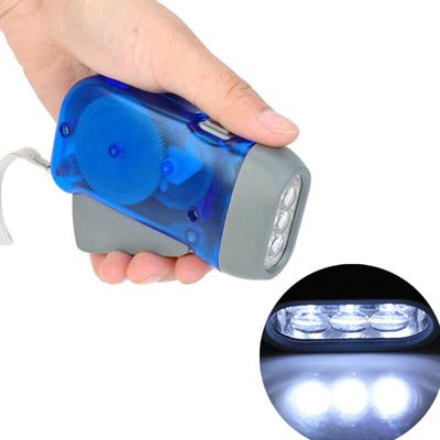 El Basmalı Dinamolu Led El Feneri Pil Gerektirmeyen Şarjsız Acil Durum Feneri Kendi Kendine Şarj Olan Işık Fener