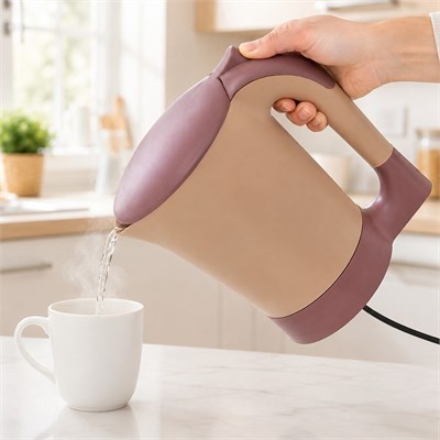 Elektirikli Su Isıtıcı Kaşık Hediyeli Cezve Tipi 0.60-0.90 Litre Kapasiteli 1000W Çay Kahve Isıtma Makinesi Mini Kettle Kahve Makinesi