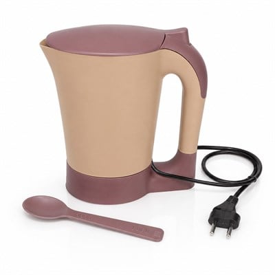 Elektirikli Su Isıtıcı Kaşık Hediyeli Cezve Tipi 0.60-0.90 Litre Kapasiteli 1000W Çay Kahve Isıtma Makinesi Mini Kettle Kahve Makinesi
