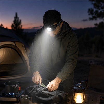 Everton RT-166 30W 3000 Lümen Şarjlı Kafa Feneri Hareket Sensörlü Type-C Şarjlı Powerbank Özellikli Güçlü LED Kamp Balıkçılık Outdoor Baş Feneri