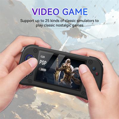 G28 3D Taşınabilir Oyun Konsolu 4.3 İnç HD Ekran 64 GB Dahili Oyunlu Şarjlı El Konsolu PSP Benzeri El Tipi Video Game
