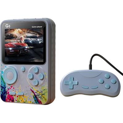 G5 3.0 İnç Tam Renkli Ekran El Oyun Konsolu 500 Retro Oyun Taşınabilir Oyun Konsolu