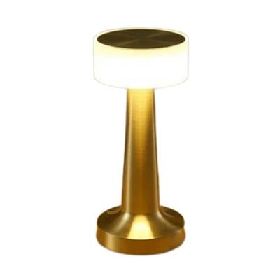 Gold 5412 Şarjlı Dokunmatik Masa Lambası Dekoratif Abajur Led 3 Renk Modlu Gece Lambası