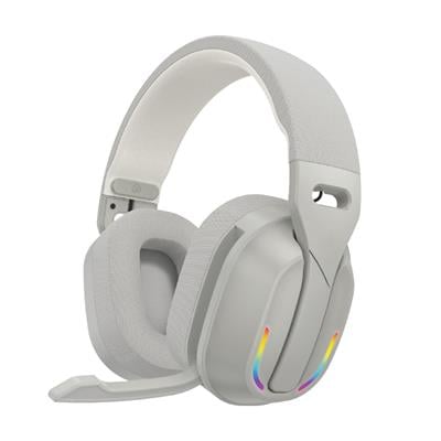 Gri PG-B500 RGB Işıklı Kablosuz Bluetooth 5.4 Mikrofonlu Oyuncu Kulaklığı Gaming Headset Şarjlı Yumuşak Kulak Pedli Stereo Kulaklık Kulaküstü Kulaklık