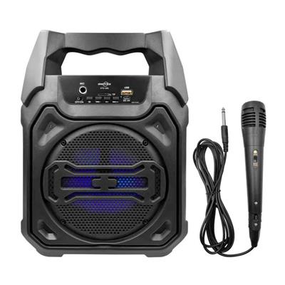 GTS1283 6.5 İnç Taşınabilir Kablosuz Hoparlör Mikrofonlu Şarjlı Bluetooth Speaker Usb Tf Kart Fm Radyo Destekli Işıklı Ses Bombası