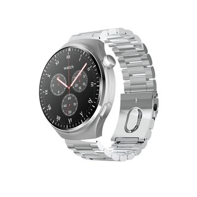 Gümüş Watch 4 Pro Plus Amoled Ekran 3 Kordonlu Akıllı Saat