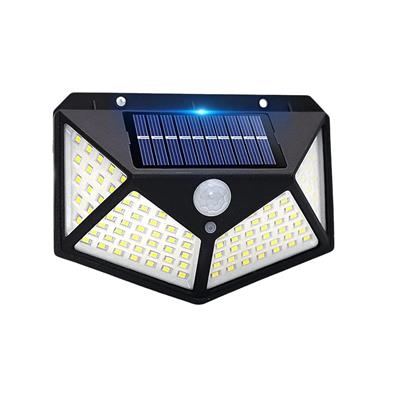 Güneş Enerjili Sensörlü 100lü Bahçe Sokak Ledli Işıklandırma