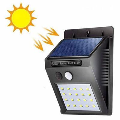 Güneş Enerjili Sensörlü 20li Bahçe Sokak Ledli Işıklandırma