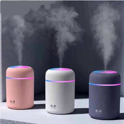 H2-O Hava Nemlendirici LED Işıklı Mini Oda Nemlendirici ve Taşınabilir Buhar Makinesi