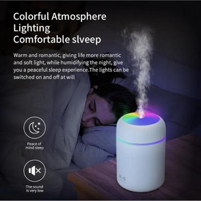 H2-O Hava Nemlendirici LED Işıklı Mini Oda Nemlendirici ve Taşınabilir Buhar Makinesi