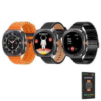Haino Teko RW-59 Ultra Amoled Ekran 3 Kordonlu Akıllı Saat