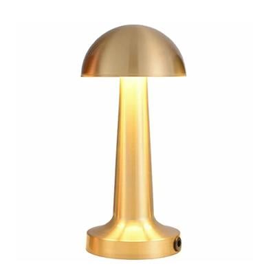 Gold Hero Led Şarjlı Dokunmatik Lotus Masa Lambası Dekoratif 3 Renk Modlu