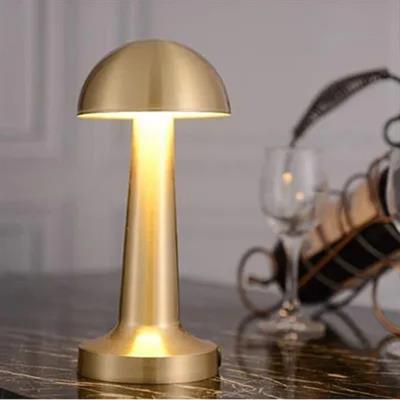 Gold Hero Led Şarjlı Dokunmatik Lotus Masa Lambası Dekoratif 3 Renk Modlu