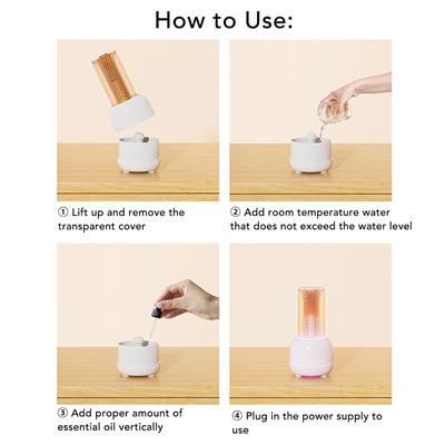 Humidifier 7 LED Renkli Aromaterapi Difüzör Nemlendirici Hava Makinesi