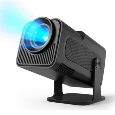 Siyah HY320 Mini Android Taşınabilir Ayaklı Kare Sinema Projeksiyon Cihazı