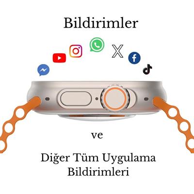 İ20 Ultra Max Suit 49mm 2 İnç Ekran 7 Kordon + Air Pro  Bluetooth Kulaklık + Kasa Koruyucu Akıllı Saat