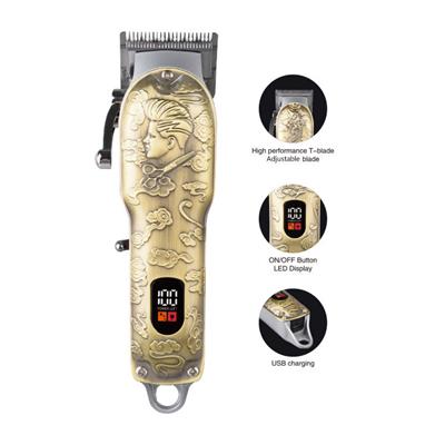 Insua HK 6500 Profesyonel Saç Sakal Tıraş Makinesi Erkek Kuaför Tipi Dijital Ekranlı USB Şarjlı Traş Makinesi